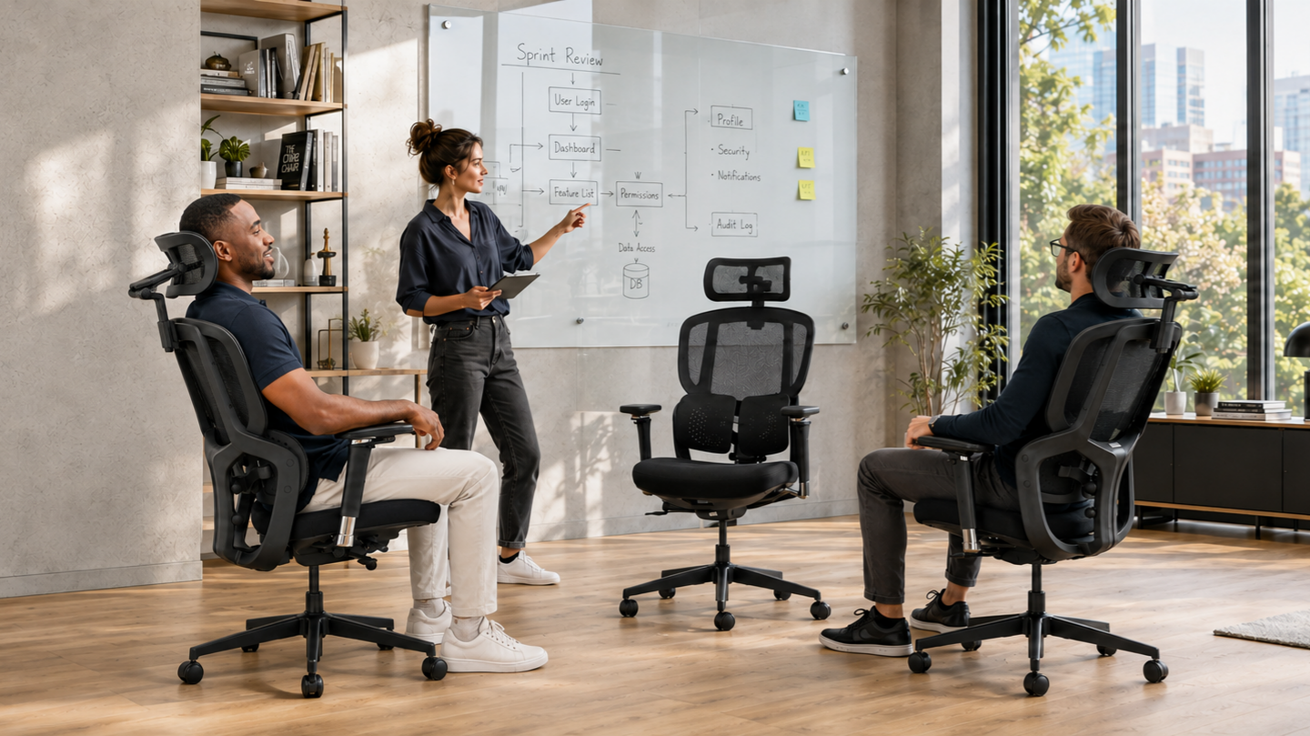 DRAKARA ergonomic chair in a professional workspace