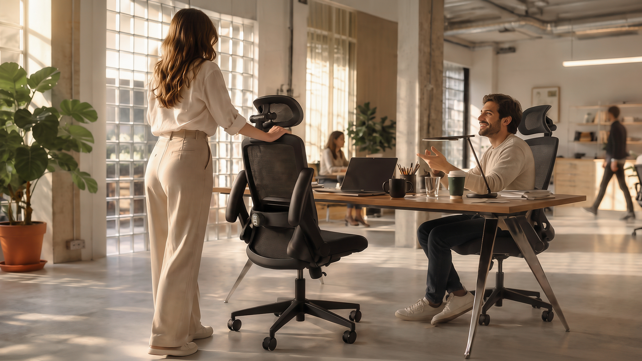VALOUR ergonomic chair in a flexible workspace
